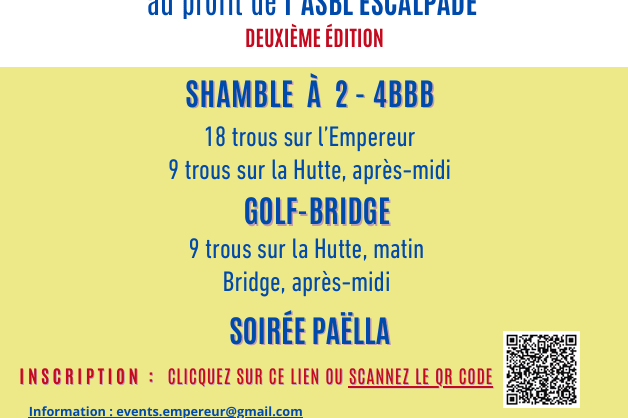 Compétition de Golf au profit d’Escalpade – 2e édition