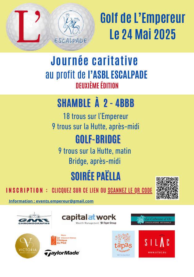 Compétition de Golf au profit d’Escalpade – 2e édition
